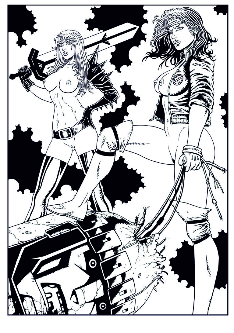 Rogue and Magik Sexy Pin Up