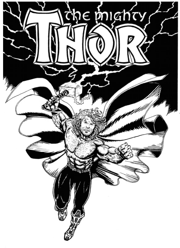 The mighty Thor blank cover